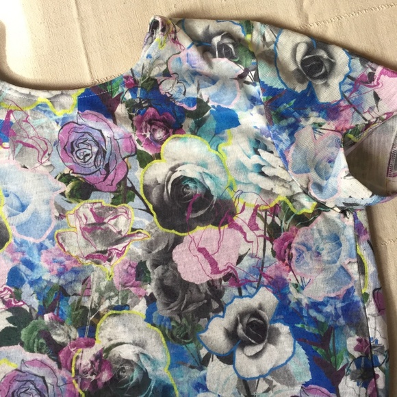 ASOS Floral Open Back Tee - Picture 6 of 7